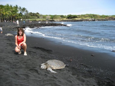 Plaja Punalu'u este o minunată plajă cu nisip negru din Insulele Hawaii. Nu este chiar grozavă pentru a înota, dar este un loc excelent pentru a vedea ţestoase, foci şi alte vietăţi sălbatice.