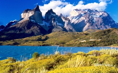 Cuernos del Paine from Lake Pehoe